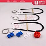 Renault Vel Satis Hatchback BJ 2001-2009 8200008327 İçin Elektrikli Ön Sol Kapı Cam Kriko Tamir Seti