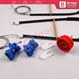 Renault Vel Satis Hatchback BJ 2001-2009 8200008327 İçin Elektrikli Ön Sol Kapı Cam Kriko Tamir Seti