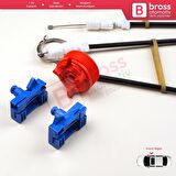 Renault Vel Satis Hatchback BJ 2001-2009 8200008326 İçin Elektrikli Ön Sağ Kapı Cam Kriko Tamir Seti