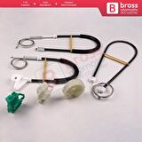 Skoda Octavia MK1 1U 1996-2000 Makyajsız Kasa İçin Elektrikli Ön Sol Kapı Cam Kriko Tamir Seti