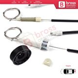 Land Rover Freelander MK1 1997-2006 CVH101150 İçin Elektrikli Arka Bagaj Kapı Cam Kriko Tamir Seti