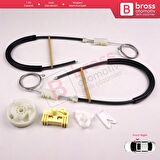 Renault Scenic MK1 JA JA0/1 1996-2003 7700838591 İçin Ön Sağ Kapı Cam Kriko Tamir Seti