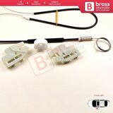 BMW 3 Serisi E46 2001-2005 4/5 Kapı Makyajlı Kasa 51337020659 İçin Ön Sol Kapı Cam Kriko Tamir Seti