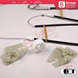 BMW 3 Serisi E46 2001-2005 4/5 Kapı Makyajlı Kasa 51337020660 İçin Ön Sağ Kapı Cam Kriko Tamir Seti