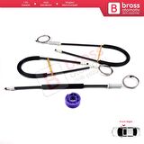 Seat Toledo MK3 2004-2009 Altea 5P1 XL 5P5 5P8 5P0837462 İçin Elektrikli Ön Sağ Kapı Cam Kriko Seti