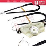 VW New Beetle 1997-2011 3-Kapı Hatchback 1CM898655 İçin Elektrikli Ön Sol Kapı Cam Kriko Tamir Seti