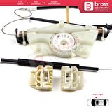 VW New Beetle C1 1C1 1997-2011 3-Kapı HB 1C0837656 İçin Elektrikli Ön Sağ Kapı Cam Kriko Tamir Seti