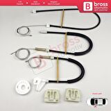 Ford Mondeo MK3 2000-2007 4/5 Kapı 1S71F23201AB İçin Elektrikli Ön Sol Kapı Cam Kriko Tamir Seti