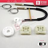 Ford Mondeo MK3 2000-2007 4/5 Kapı 1S71F23201AB İçin Elektrikli Ön Sol Kapı Cam Kriko Tamir Seti