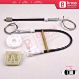 Citroen C4 Picasso MK1 UD Grand UA 2006-2013 9223E0 İçin Elektrikli Arka Sol Cam Kriko Tamir Seti