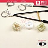 Seat Leon 1999-2006 Toledo 1998-2004 4/5 Kapı 1M0837461A İçin Elektrikli Ön Cam Kriko Tamir Seti