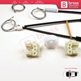 Seat Leon 1999-2006 Toledo 1998-2004 4/5 Kapı 1M0837461A İçin Elektrikli Ön Cam Kriko Tamir Seti