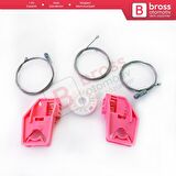 Skoda Octavia MK2 A5 1Z 2004-2013 4/5-Kapı 1Z1837462 İçin Elektrikli Ön Sağ Cam Kriko Tamir Seti