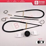 Citroen C3 Pluriel MK1 Cabrio Convertible 2003-2010 İçin Elektrikli Arka Sol Cam Kriko Tamir Seti