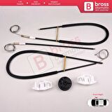 Citroen C3 Pluriel MK1 Cabrio Convertible 2003-2010 İçin Elektrikli Arka Sol Cam Kriko Tamir Seti