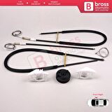 Citroen C3 Pluriel MK1 Cabrio Convertible 2003-2010 İçin Elektrikli Arka Sol Cam Kriko Tamir Seti