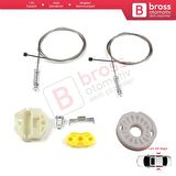 VW Jetta Golf MK5 A5 1K R32 GTI Plus 5M1 1K4837461 İçin Ön Sol Kapı Cam Kriko Tamir Seti