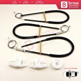 Audi A3 S3 MK1 8L1 1996-2003 2/3 Kapı Hatchback Coupe 8L3837462 İçin Sağ Kapı Cam Kriko Tamir Seti