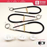 Audi A3 S3 MK1 8L1 1996-2003 2/3 Kapı Hatchback Coupe 8L3837462 İçin Sağ Kapı Cam Kriko Tamir Seti