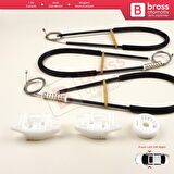 Audi A3 S3 MK1 8L1 1996-2003 2/3 Kapı Hatchback Coupe 8L3837462 İçin Sağ Kapı Cam Kriko Tamir Seti