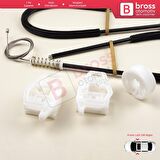 Audi A3 S3 MK1 8L1 1996-2003 2/3 Kapı Hatchback Coupe 8L3837462 İçin Sağ Kapı Cam Kriko Tamir Seti