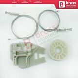 Saab 9-3 MK2 YS3F E50 2002-2015 4/5 Kapı 12755683 12755684 İçin Ön Sağ veya Sol Cam Kriko Tamir Seti