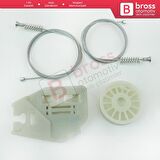 Saab 9-3 MK2 YS3F E50 2002-2015 4/5 Kapı 12755683 12755684 İçin Ön Sağ veya Sol Cam Kriko Tamir Seti
