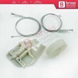 Saab 9-3 MK2 YS3F E50 2002-2015 4/5 Kapı 12755683 12755684 İçin Ön Sağ veya Sol Cam Kriko Tamir Seti
