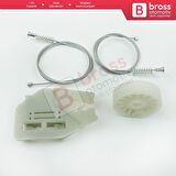 Saab 9-3 MK2 YS3F E50 2002-2015 4/5 Kapı 12755683 12755684 İçin Ön Sağ veya Sol Cam Kriko Tamir Seti