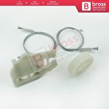 Saab 9-3 MK2 YS3F E50 2002-2015 4/5 Kapı 12755683 12755684 İçin Ön Sağ veya Sol Cam Kriko Tamir Seti