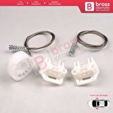 VW Golf MK4 Jetta Bora A4 1J 4/5 Kapı 1J4839461 İçin Sol Arka Cam Kriko Tamir Seti