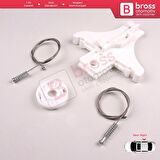 Peugeot 206 206+ 1998-2012 4/5 Kapı 9222E8 9222F8 İçin Elektrikli Ön Sağ Kapı Cam Kriko Tamir Seti