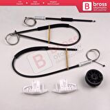 Peugeot 206 206+ 1998-2012 4/5 Kapı 9221E9 9221G0 İçin Elektrikli Ön Sol Kapı Cam Kriko Tamir Seti