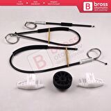 Peugeot 206 206+ 1998-2012 4/5 Kapı 9221E9 9221G0 İçin Elektrikli Ön Sol Kapı Cam Kriko Tamir Seti