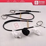 Peugeot 206 206+ 1998-2012 4/5 Kapı 9221E9 9221G0 İçin Elektrikli Ön Sol Kapı Cam Kriko Tamir Seti