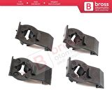 BMW 3 Serisi E46 323i 325i 325xi 328i 330i 330xi için 4 Adet Cam Sabitleyici Klipsi 51338218383
