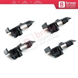 BMW 3 Serisi E46 323i 325i 325xi 328i 330i 330xi için 4 Adet Cam Sabitleyici Klipsi 51338218383