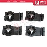 BMW 3 Serisi E46 323i 325i 325xi 328i 330i 330xi için 4 Adet Cam Sabitleyici Klipsi 51338218383