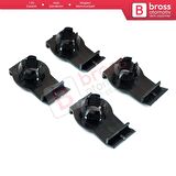 BMW 3 Serisi E46 323i 325i 325xi 328i 330i 330xi için 4 Adet Cam Sabitleyici Klipsi 51338218383