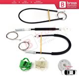 Seat Ibiza MK2 6K1 1993-2002 4/5 Kapı 6K4837401P İçin Ön Sol Cam Kriko Tamir Seti