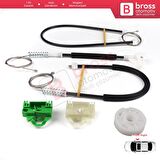 Seat Ibiza MK2 6K1 1993-2002 4/5 Kapı 6K4837401P İçin Ön Sol Cam Kriko Tamir Seti