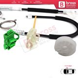 Seat Ibiza MK2 6K1 1993-2002 4/5 Kapı 6K4837401P İçin Ön Sol Cam Kriko Tamir Seti