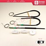 Peugeot 307 İçin Ön Sağ Kapı Cam Kriko Tamir Seti