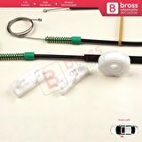 Peugeot 307 İçin Ön Sağ Kapı Cam Kriko Tamir Seti