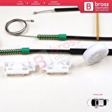 Peugeot 307 İçin Ön Sağ Kapı Cam Kriko Tamir Seti