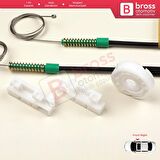 Audi A3 MK1 8L 8L1 1996-2003 4/5 Kapı 8L4837462 İçin Elektrikli Ön Sağ Kapı Cam Kriko Tamir Seti