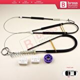 Audi A3 MK2 8P1 8PA 2003-2012 2/3 Kapı HB Coupe 8P3837462 İçin Sağ Kapı Cam Kriko Tamir Seti