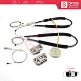 Ford Focus MK1 1998-2005 4/5 Kapı Hatchback Sedan Wagon 1331614 İçin Ön Sol Cam Kriko Tamir Seti