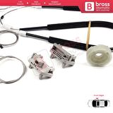 Ford Focus MK1 1998-2005 4/5 Kapı Hatchback Sedan Wagon 1331614 İçin Ön Sol Cam Kriko Tamir Seti