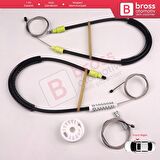 BMW X3 E83 2003-2011 SUV 51333448250 İçin Elektrikli Ön Sağ Cam Kriko Tamir Seti